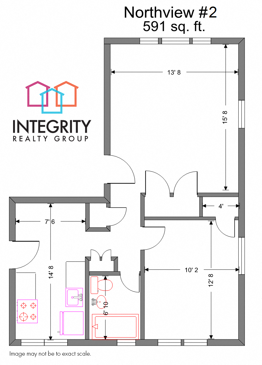 Northview 1 Bedroom 1 Bath at Integrity Gold Coast, Ohio, 44102